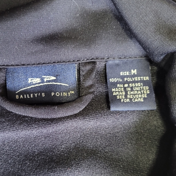 Bailey's Point Varsity Jacket Mens Size M Orange and Black - Picture 3 of 9